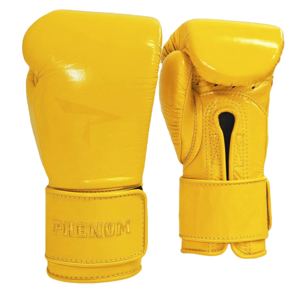 Phenom Boxing Gloves Elite Sg210s Hook And Loop Leather Yellow – Msm 