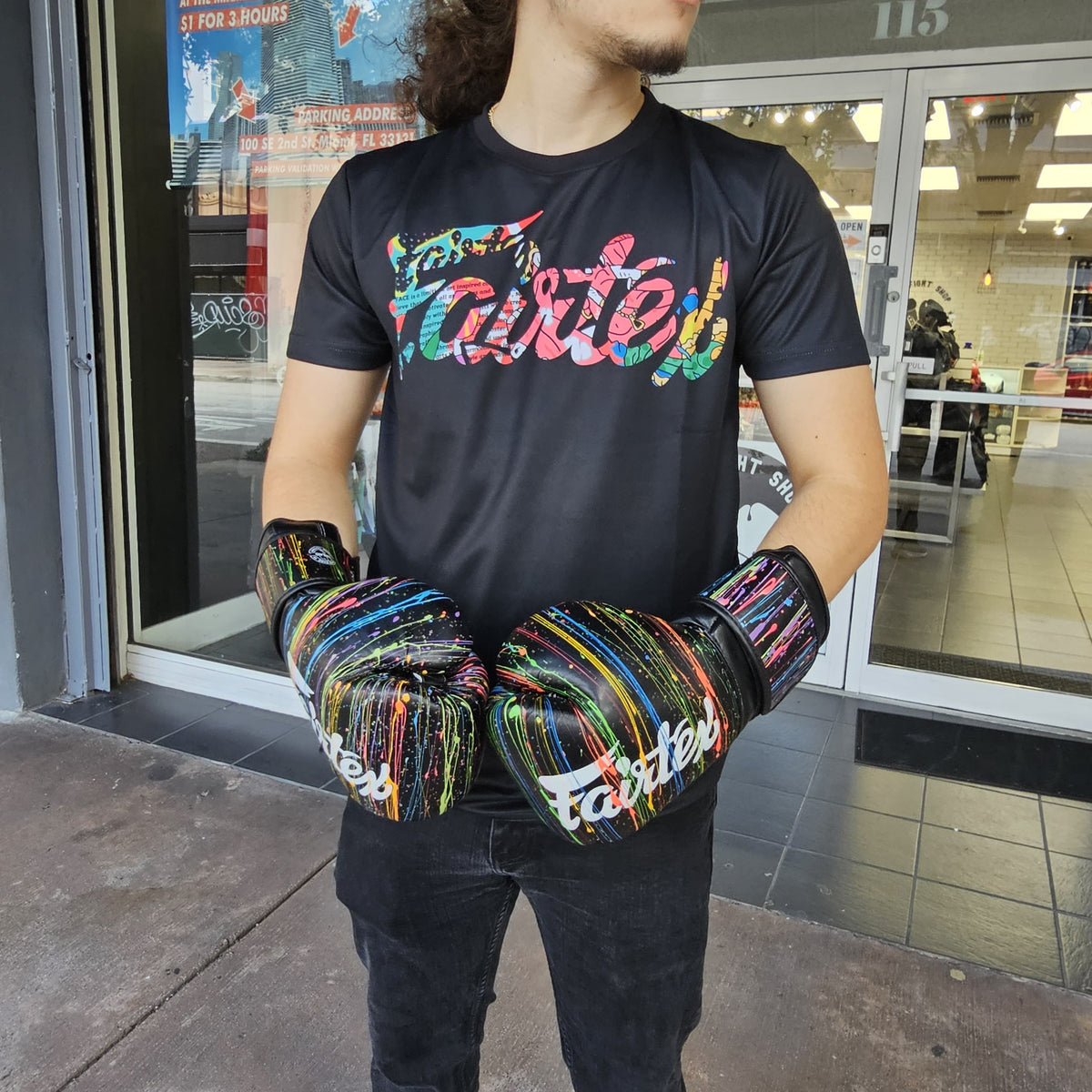 FAIRTEX SHIRT URFACE LIMITED BLACK/MULTI COLOR