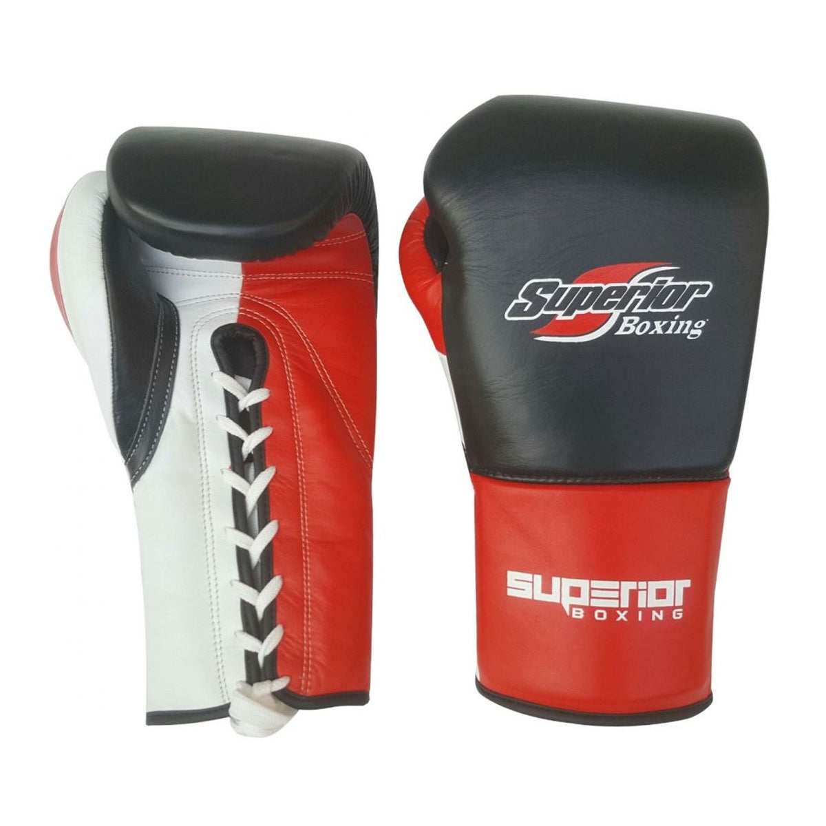 SUPERIOR GLOVES MEXICAN STYLE LACE LEATHER BLACK/RED