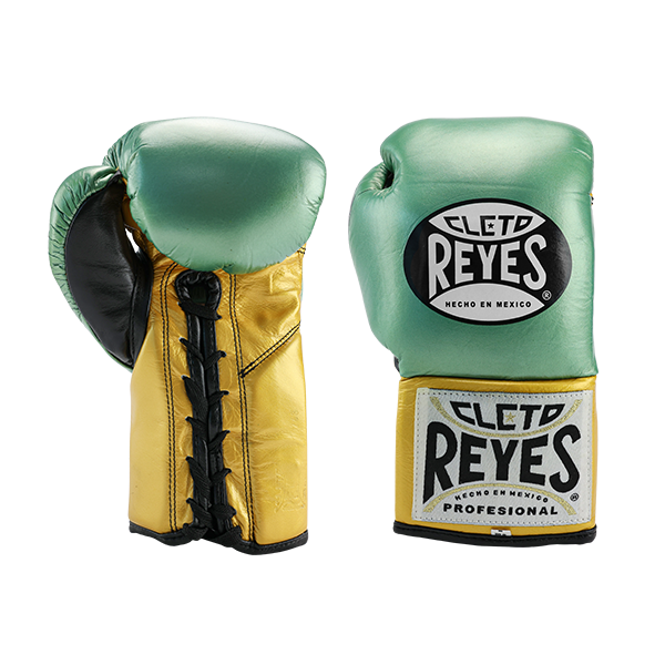 CLETO REYES FIGHT GLOVES TRADITIONAL LACE WBC GREEN