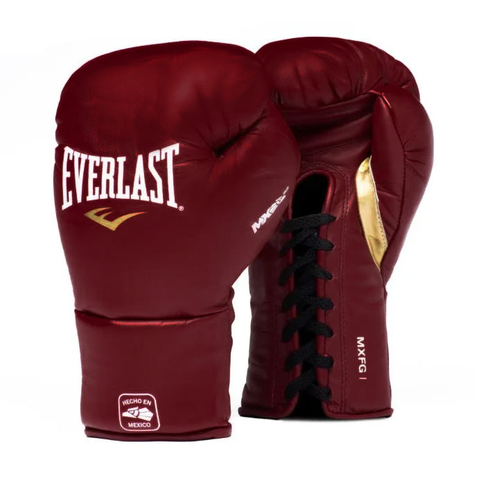 EVERLAST GLOVES MX2 PRO FIGHT LACE BLOOD RED