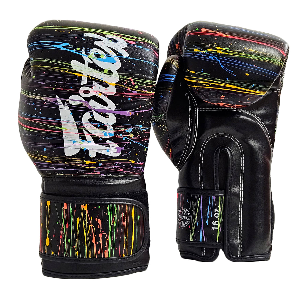 FAIRTEX GLOVES BGV14PT MICROFIBER BLACK/SPLASH