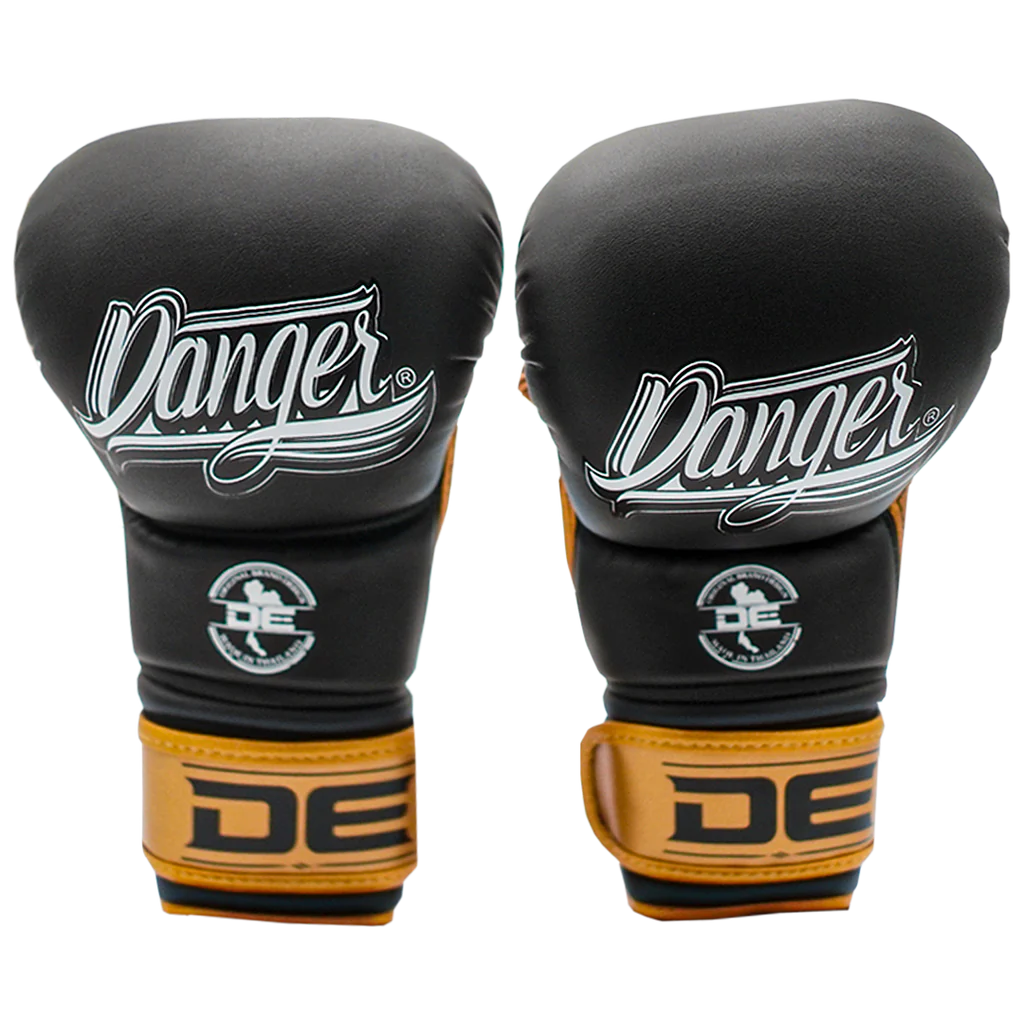 DANGER MMA GLOVES SPARRING 10OZ BLACK/GOLD