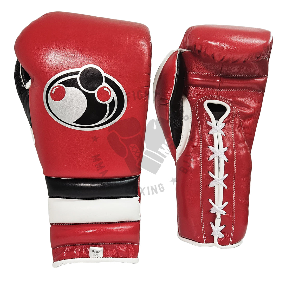 GRANT WORLDWIDE GLOVES TRAINING LACE RED BLACK 16OZ MSM FIGHT SHOP