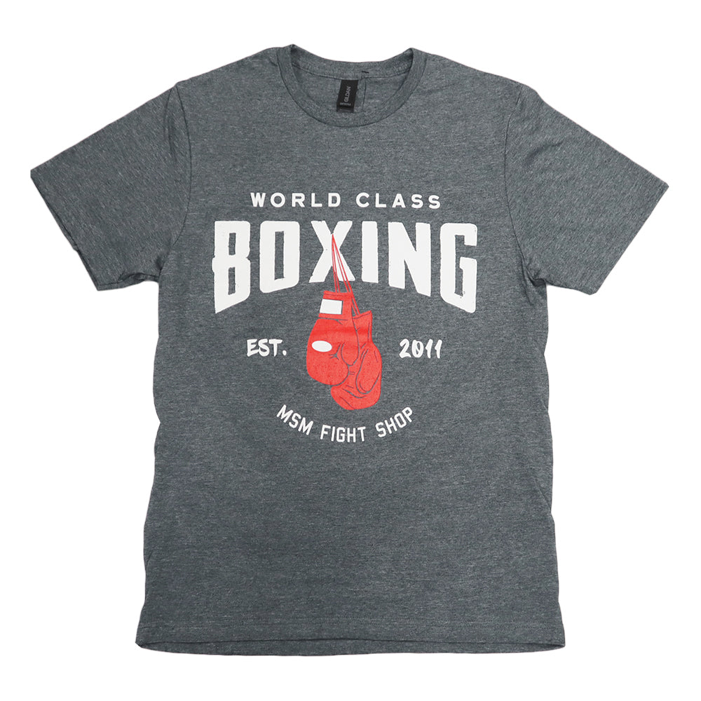 MSM SHIRT WORLD CLASS BOXING DARK GREY