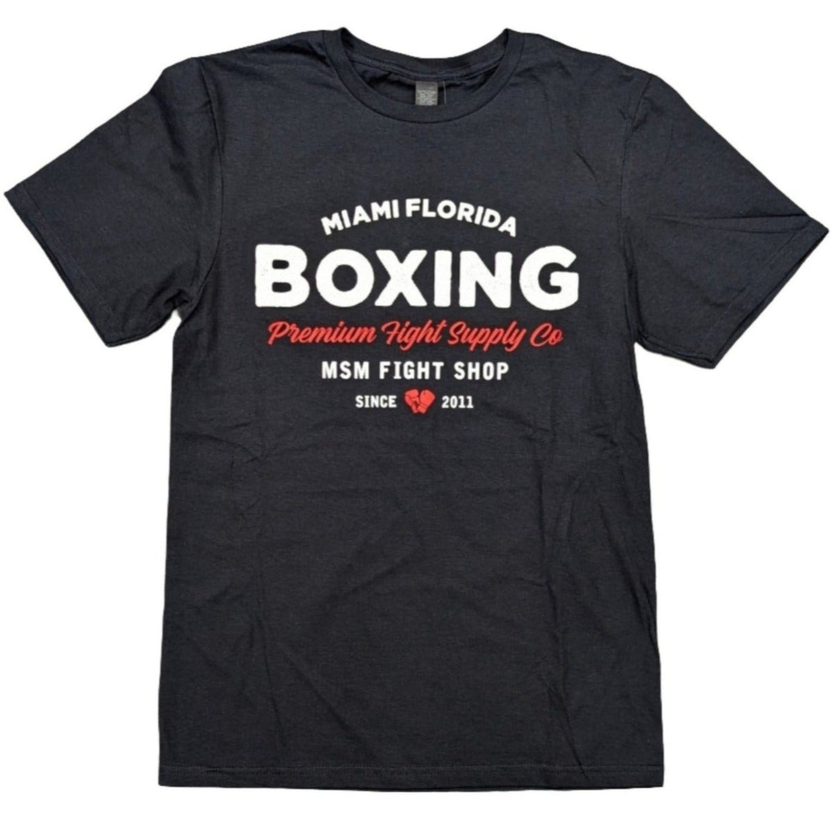 MSM SHIRT MIAMI BOXING BLACK/WHITE/RED