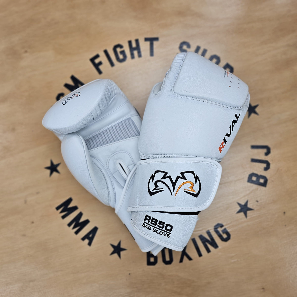 RIVAL BAG GLOVES RB50 INTELLI-SHOCK WHITE