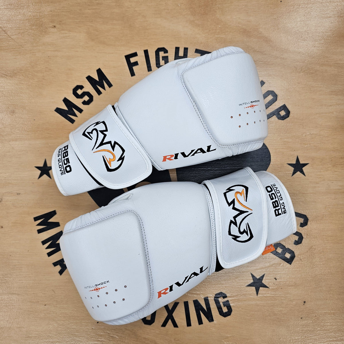 RIVAL BAG GLOVES RB50 INTELLI-SHOCK WHITE