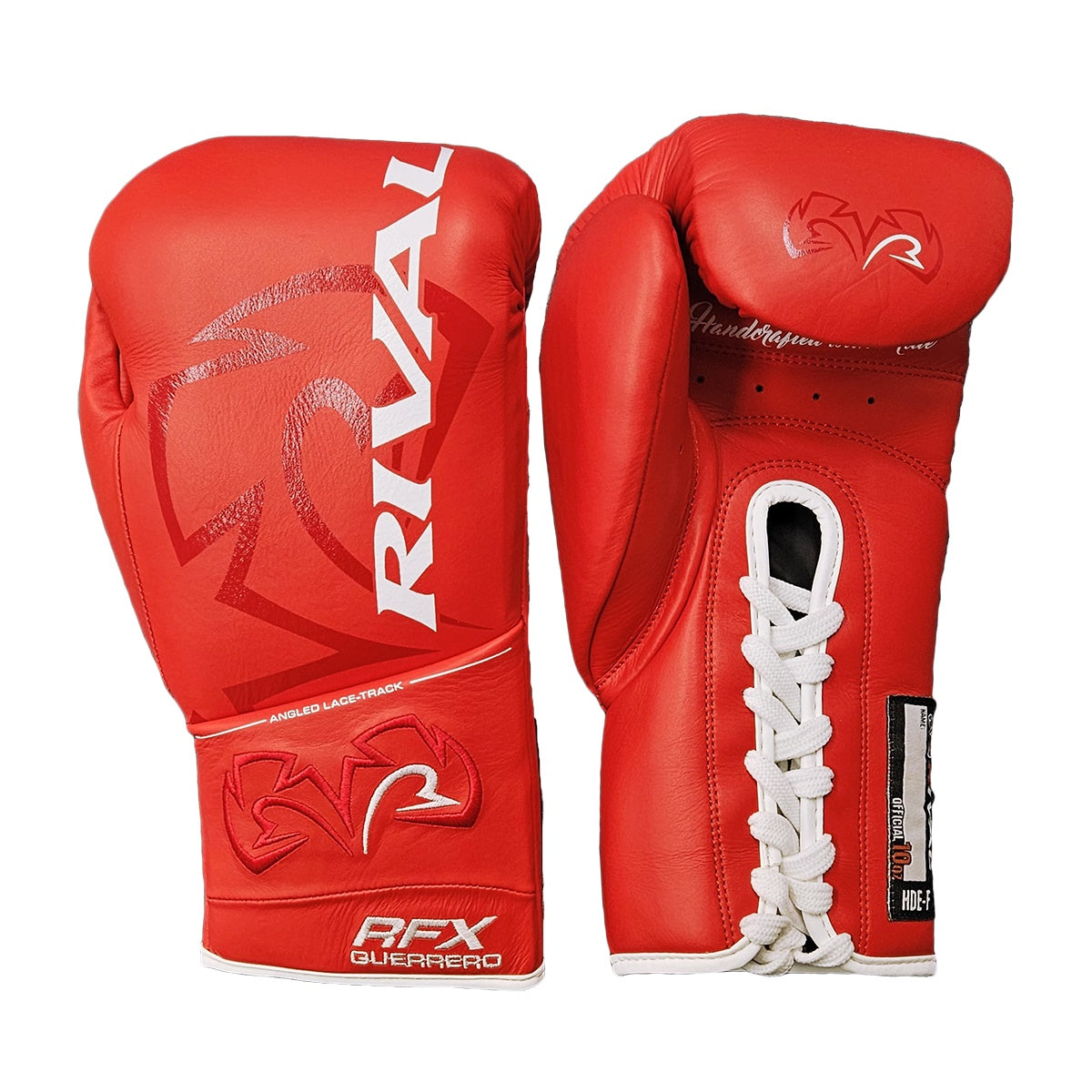 RIVAL GLOVES LACE RFX GUERRERO PRO FIGHT HDE-F RED/WHITE