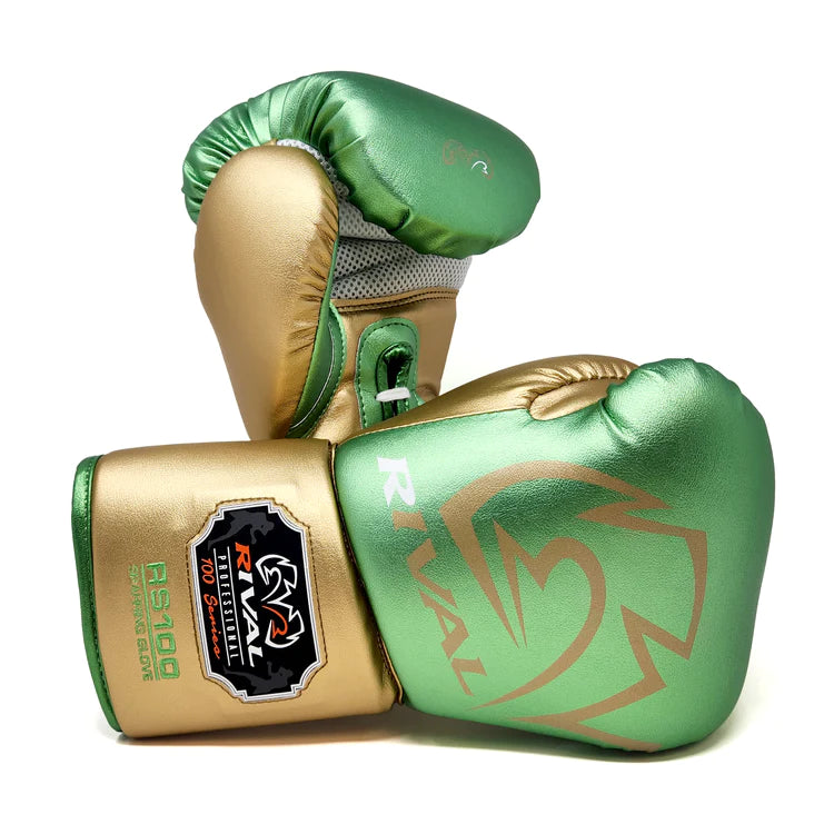 RIVAL GLOVES LACE RS100 LIMITED EDITION METALLIC GREEN/GOLD