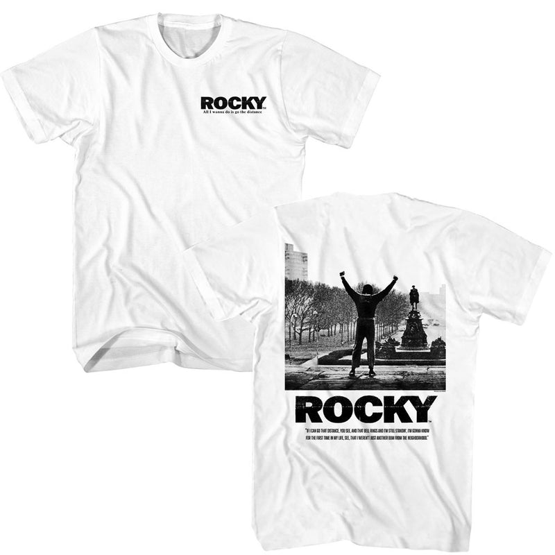 ROCKY SHIRT GO THE DISTANCE WHITE/BLACK