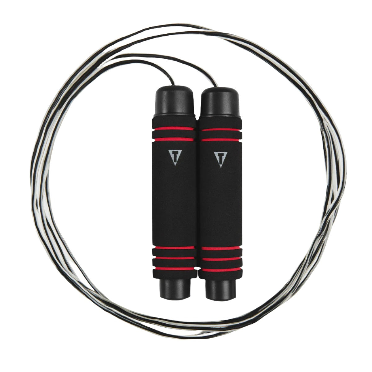 TITLE JUMP ROPE ADJUSTABLE SPEED BLACK/RED