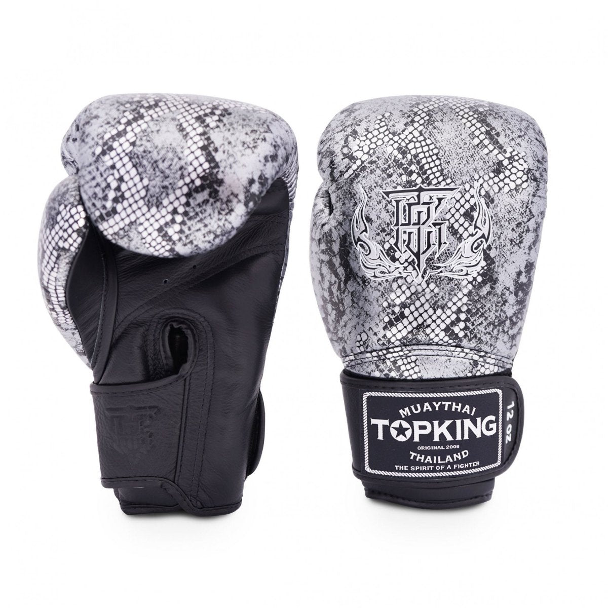 TOP KING GLOVES THAI SNAKE SILVER/BLACK