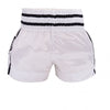 TOP KING MUAY THAI SHORTS WHITE/BLACK