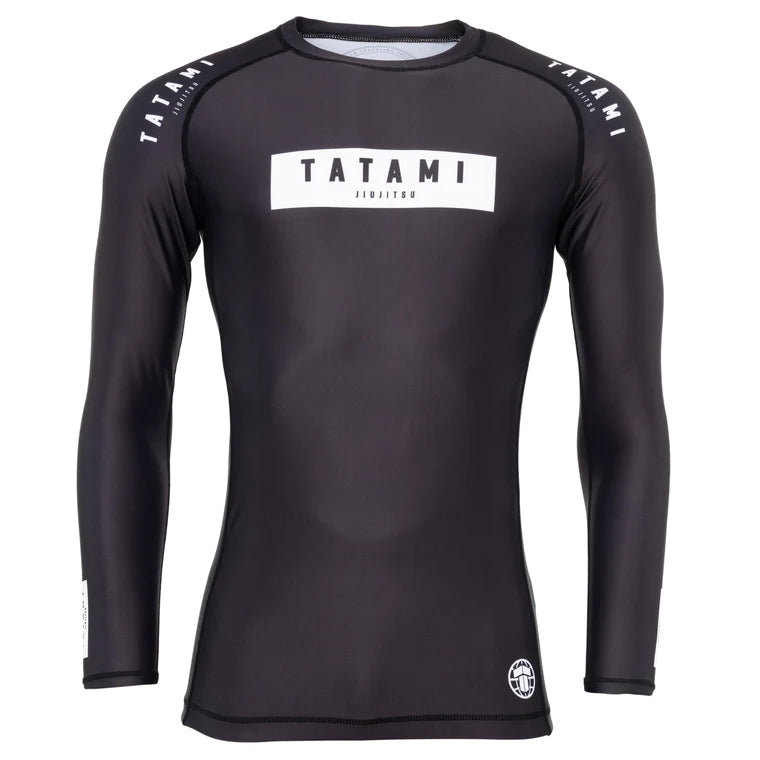 TATAMI RASHGUARD ATHLETE L/S BLACK/WHITE