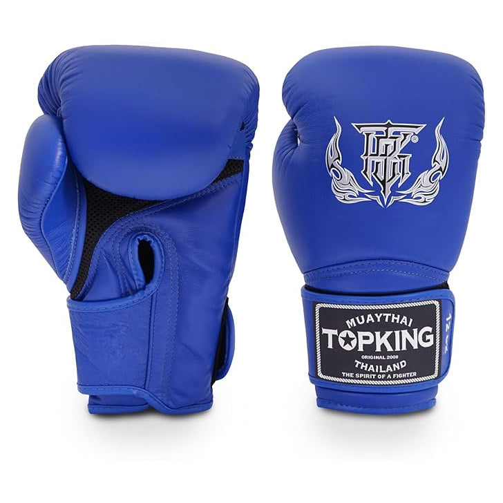 TOP KING GLOVES SUPER AIR HOOK AND LOOP BLUE