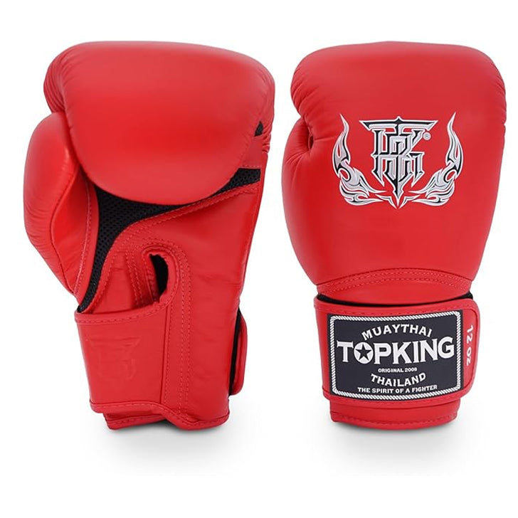 TOP KING GLOVES SUPER AIR HOOK AND LOOP RED