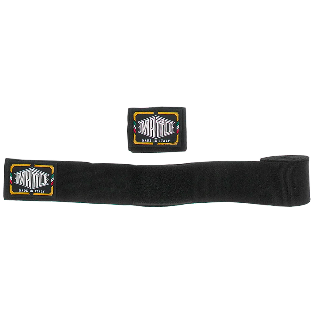 MATTO HANDWRAPS SEMI ELASTIC BLACK 180"/ 4.5MT