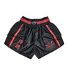 VICTORY MUAY THAI SHORTS SAMURAI BLACK/RED