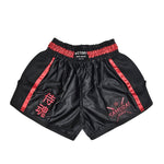 VICTORY MUAY THAI SHORTS SAMURAI BLACK/RED