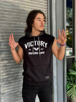 VICTORY SLEEVELESS HOODIE TRAINING CAMP  BLACK