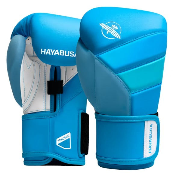 HAYABUSA GLOVES T3 BOXING HOOK AND LOOP NEON BLUE