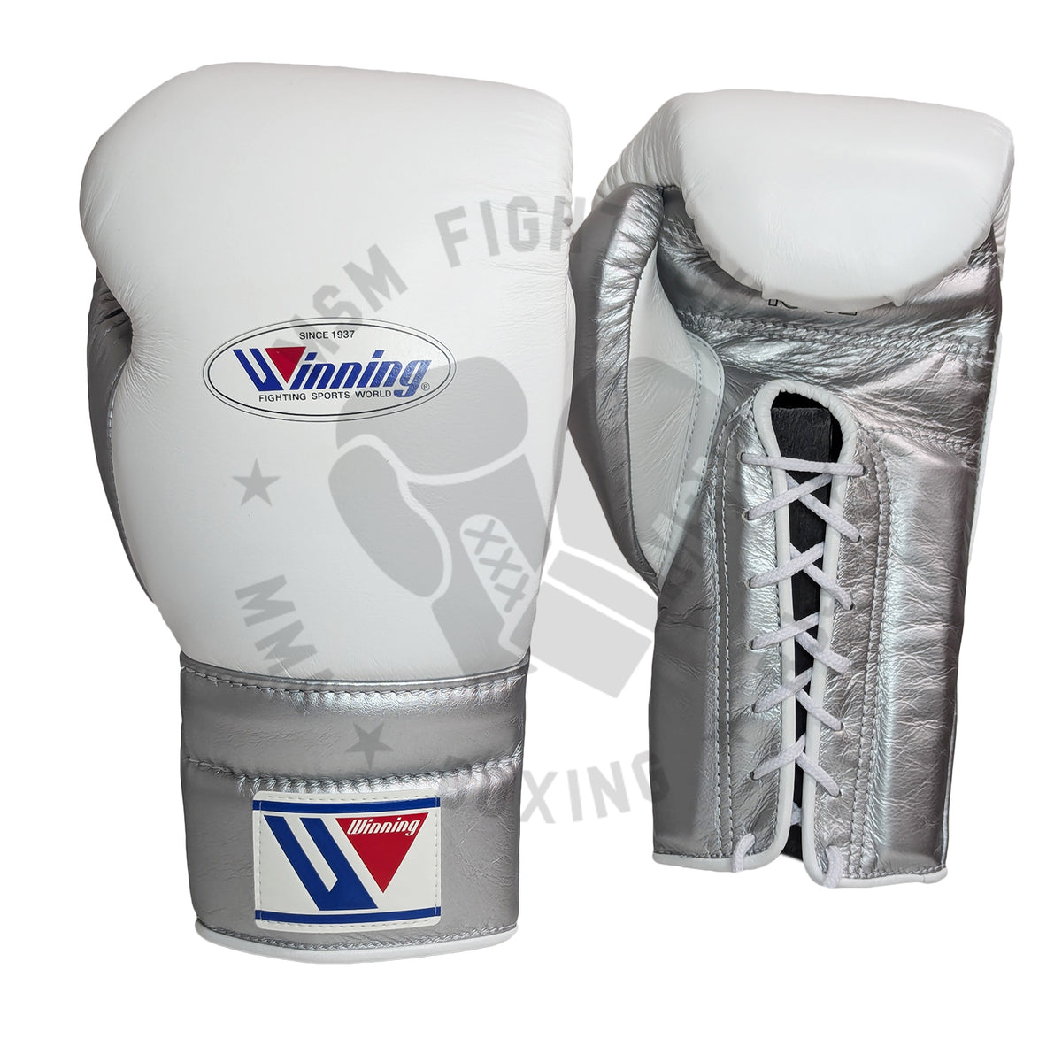 WINNING GLOVES CUSTOM LACE WHITE / SILVER