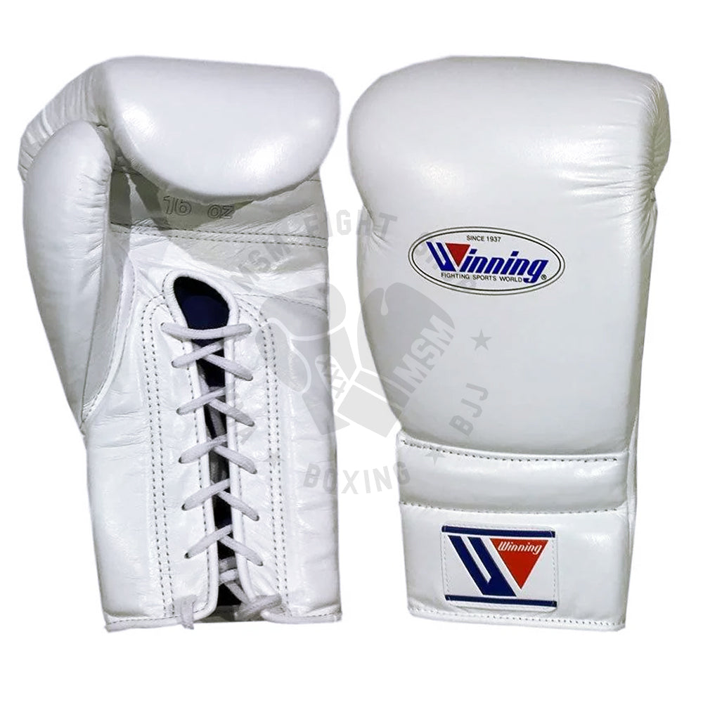 WINNING GLOVES LACE BOXING WHITE