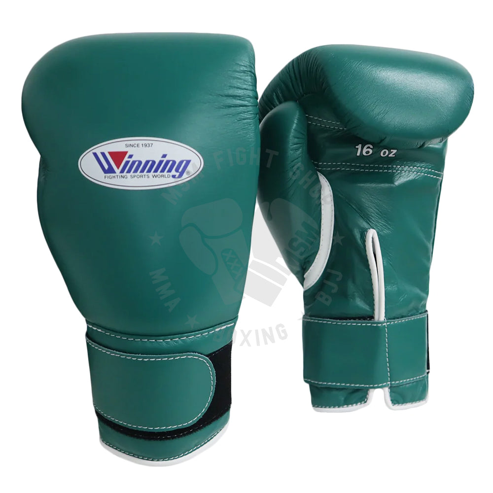 WINNING GLOVES CUSTOM HOOK & LOOP GREEN/WHITE