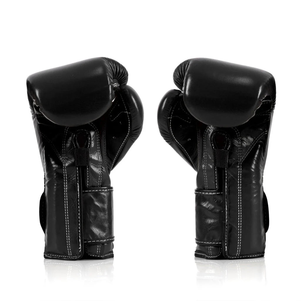 FAIRTEX GLOVES BGV9 LEATHER HOOK & LOOP BLACK