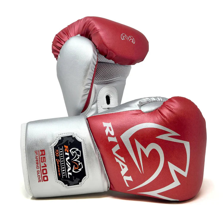 RIVAL GLOVES LACE RS100 LIMITED EDITION RED/SILVER