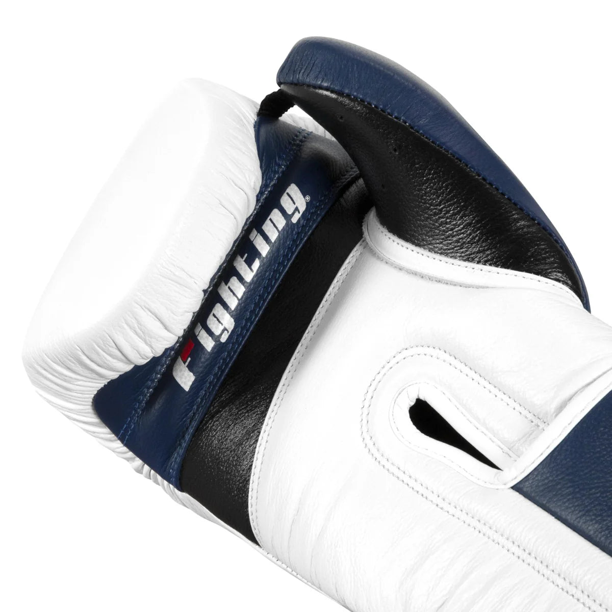 FIGHTING GLOVES FORCE TRAINING LEATHER HOOK & LOOP WHITE/BLUE/BLACK