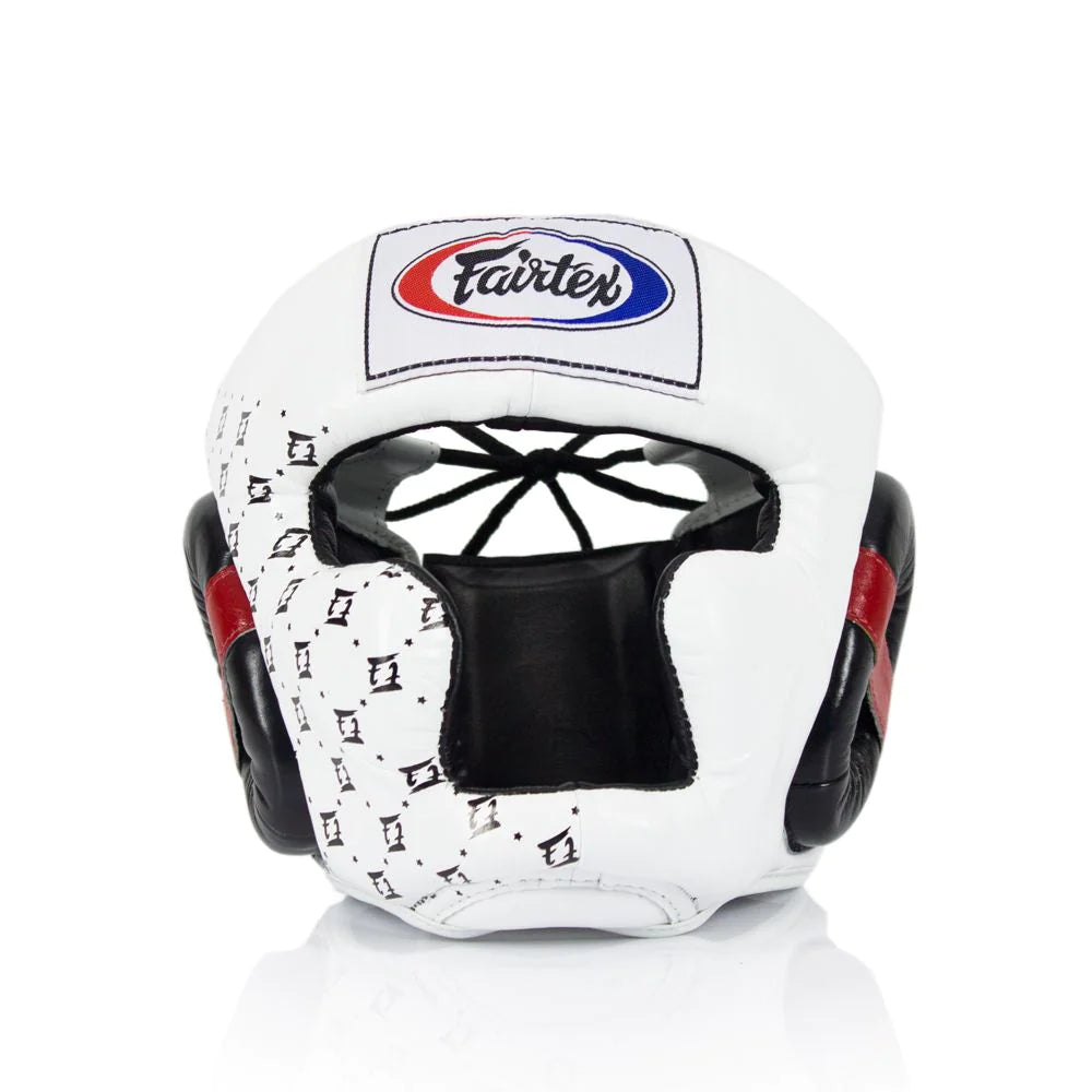 FAIRTEX HEADGEAR HG10 LEATHER WHITE