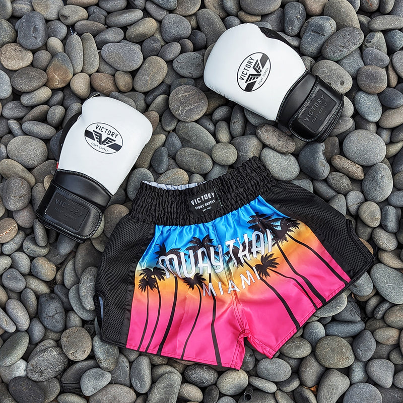 VICTORY MUAY THAI SHORTS MIAMI SUNSET 