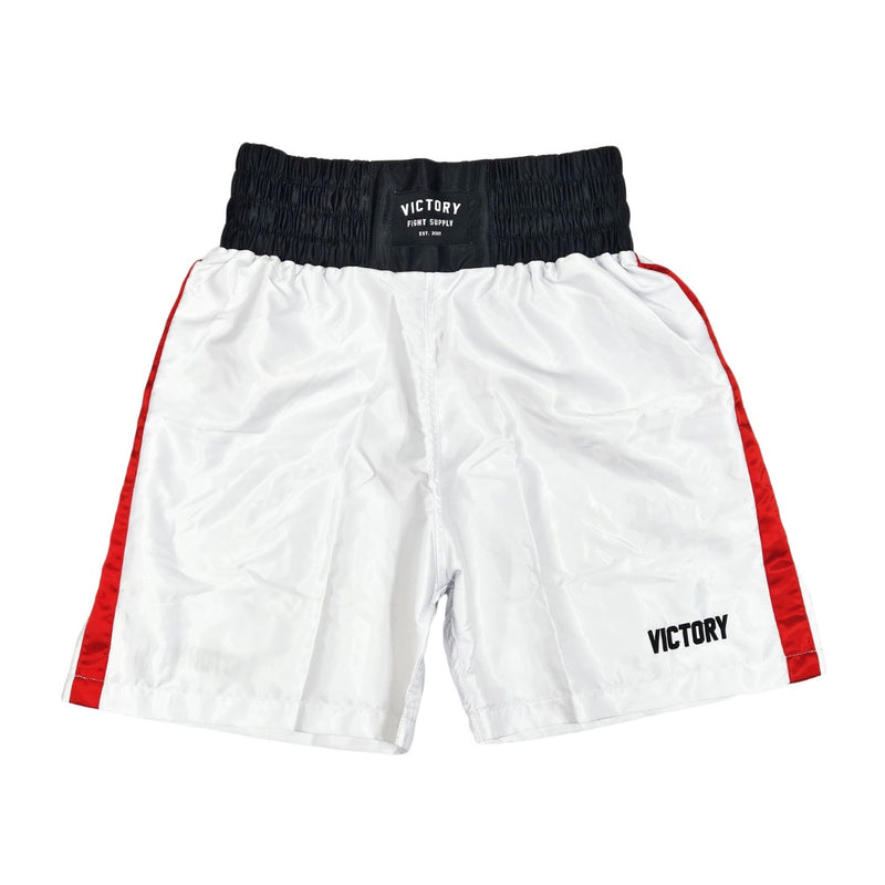 VICTORY BOXING SHORTS VICE SERIES WHITE/RED/BLACK