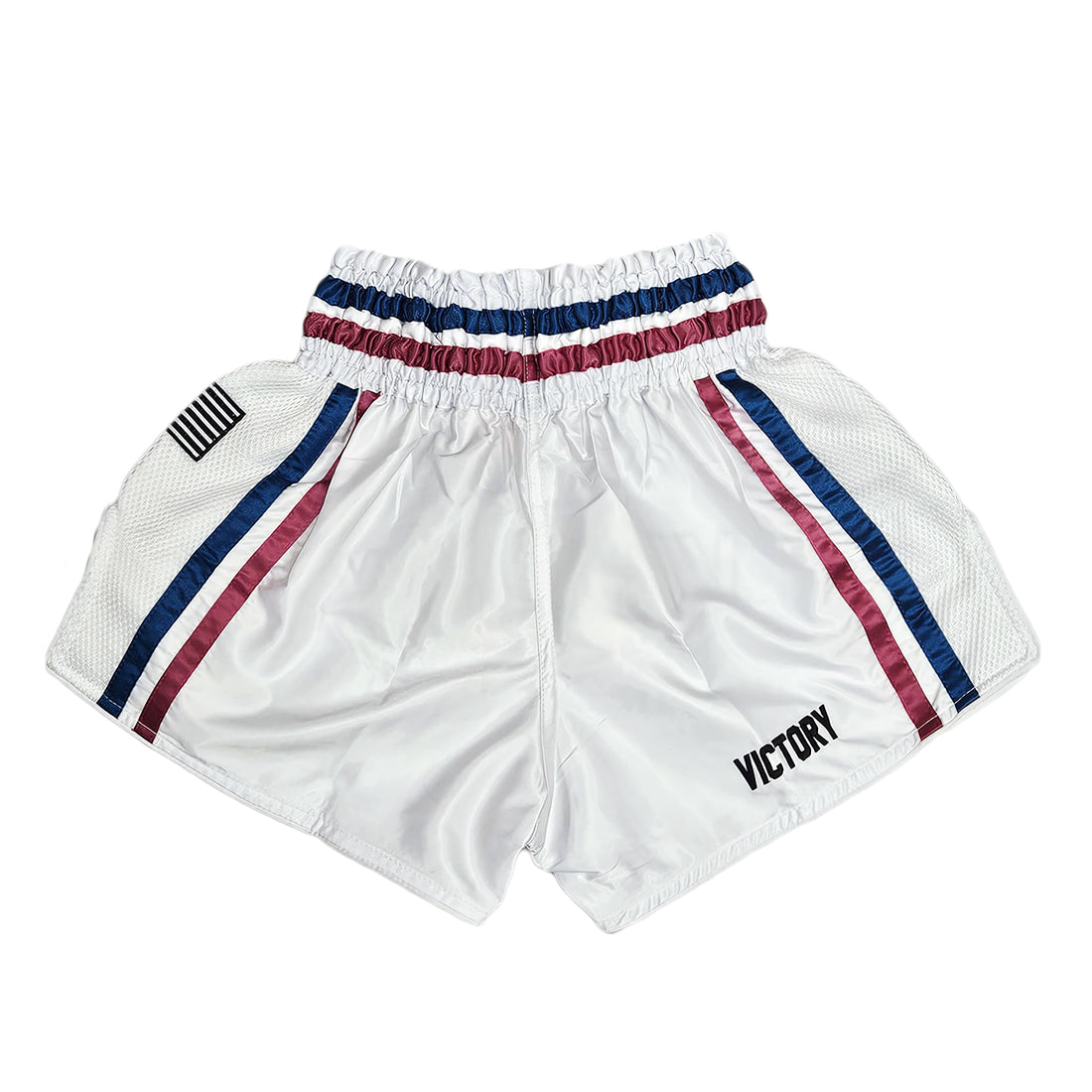 VICTORY MUAY THAI SHORTS MIAMI VICE V2 WHITE/BLUE/PINK