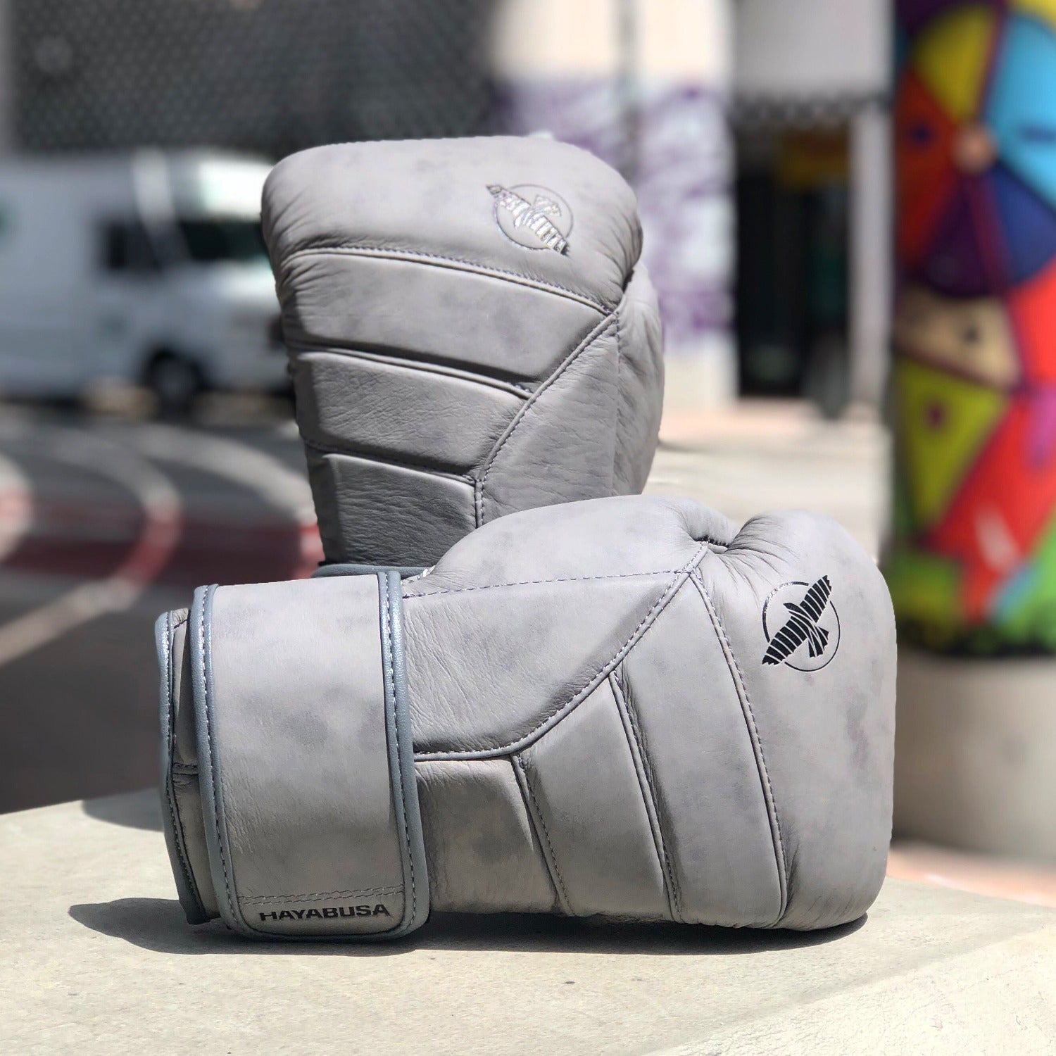 HAYABUSA GLOVES T3 LX HOOK AND LOOP LEATHER GREY – MSM FIGHT SHOP