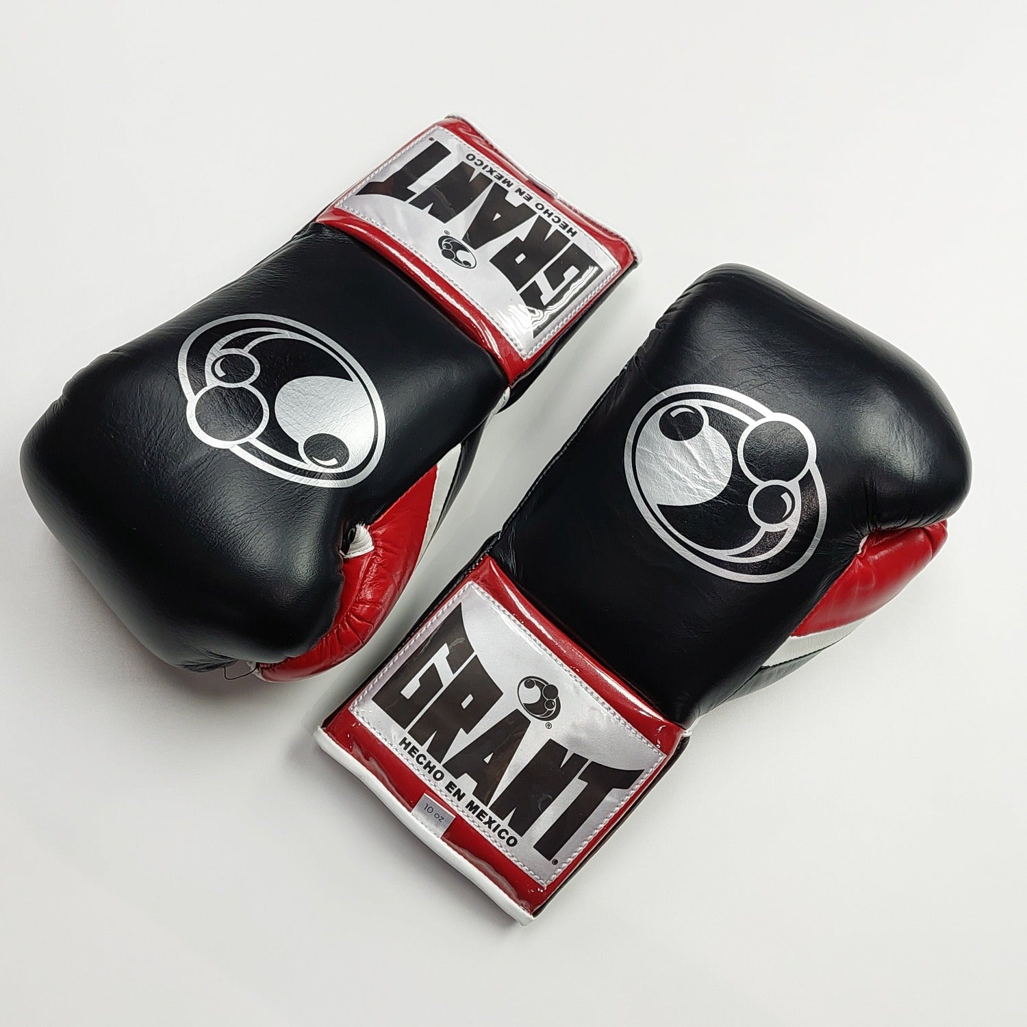 GRANT WORLDWIDE FIGHT GLOVES PUNCHERS BLACK RED WHITE MSM FIGHT SHOP