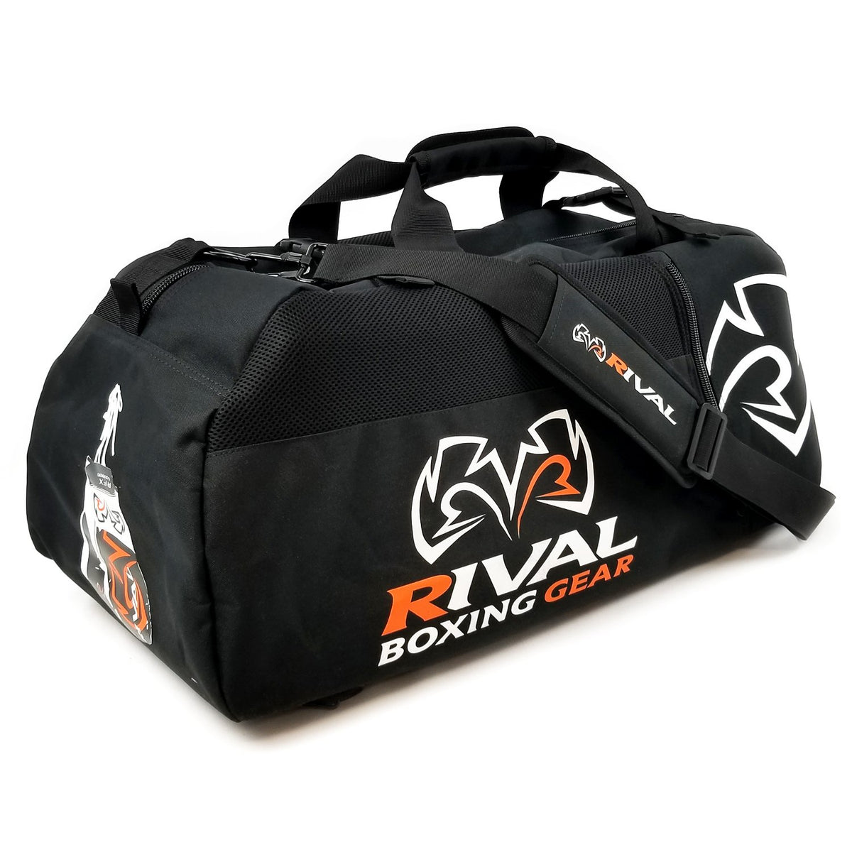 RIVAL BAG DUFFLE GYM BAG / BACKPACK RGB50 BLACK/ORANGE