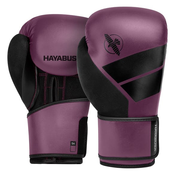 HAYABUSA GLOVES S4 BOXING GLOVES - WINE/BLACK