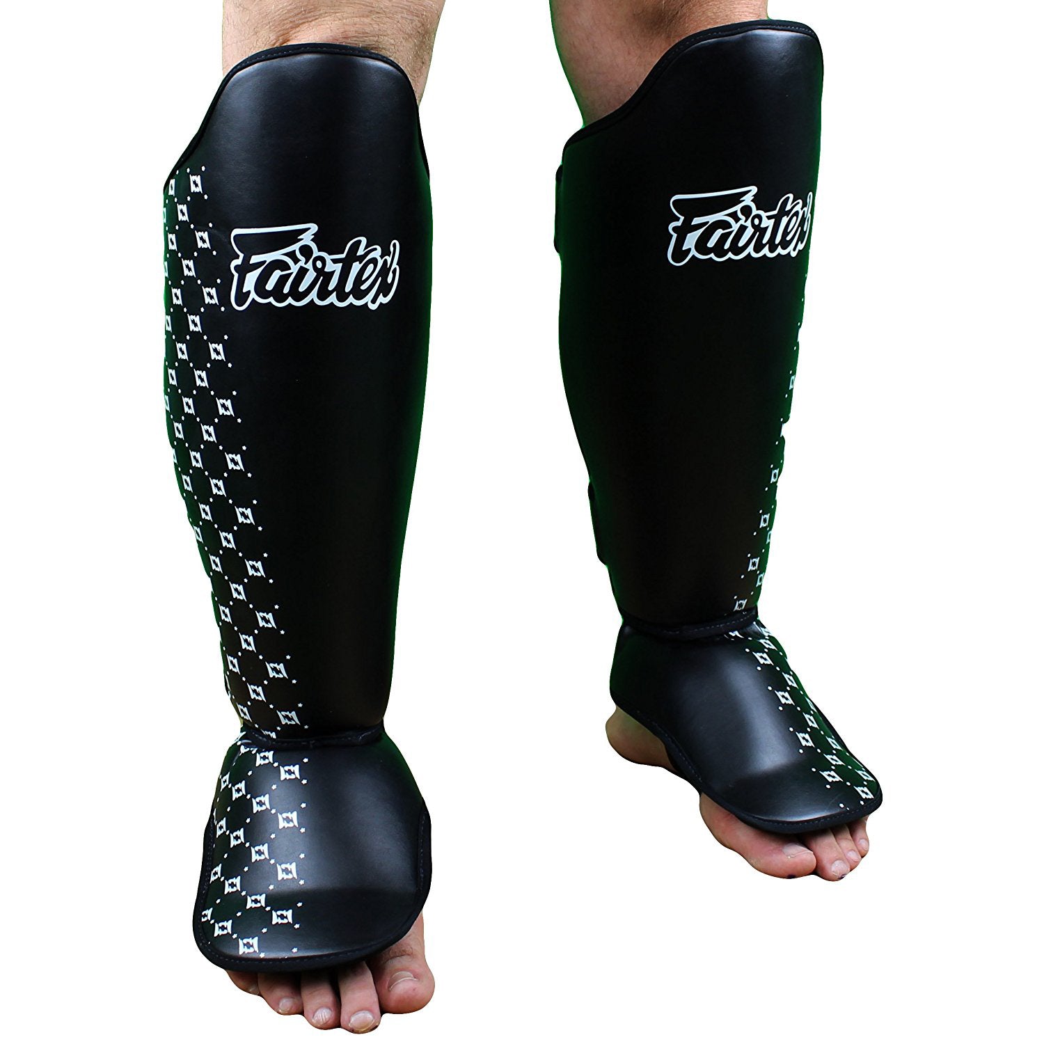 Fairtex Competition Muay Thai high quality Shin Guards Black