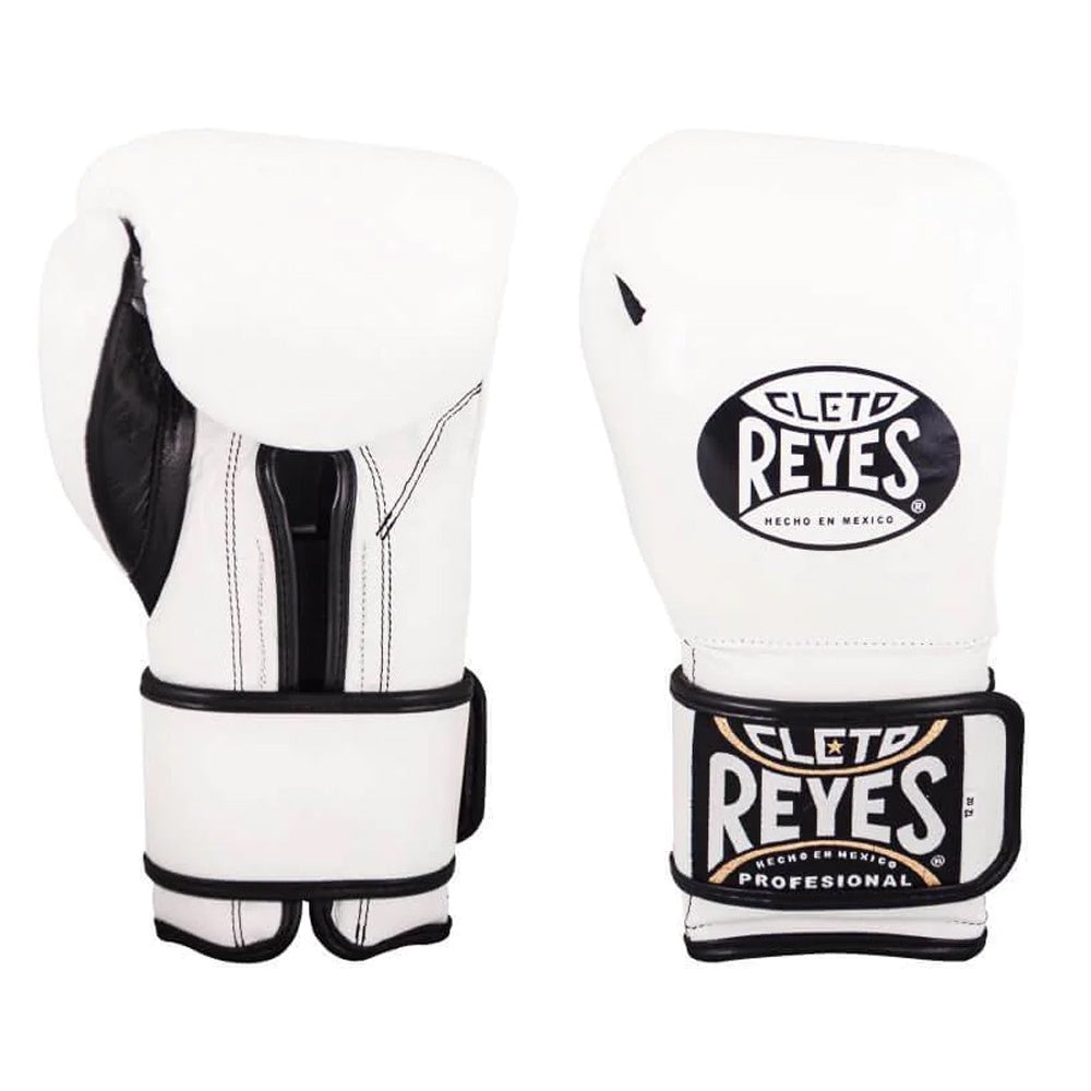 CLETO REYES GLOVES HOOK AND LOOP BOXING WHITE