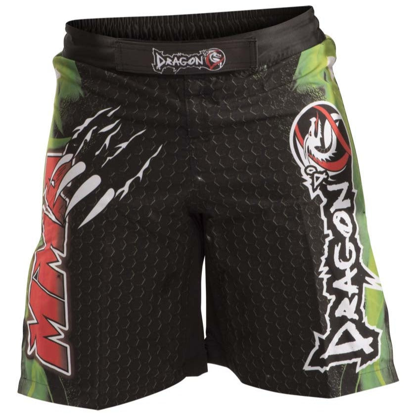 DRAGON DO FIGHT SHORTS CLAW MMA BLACK/GREEN