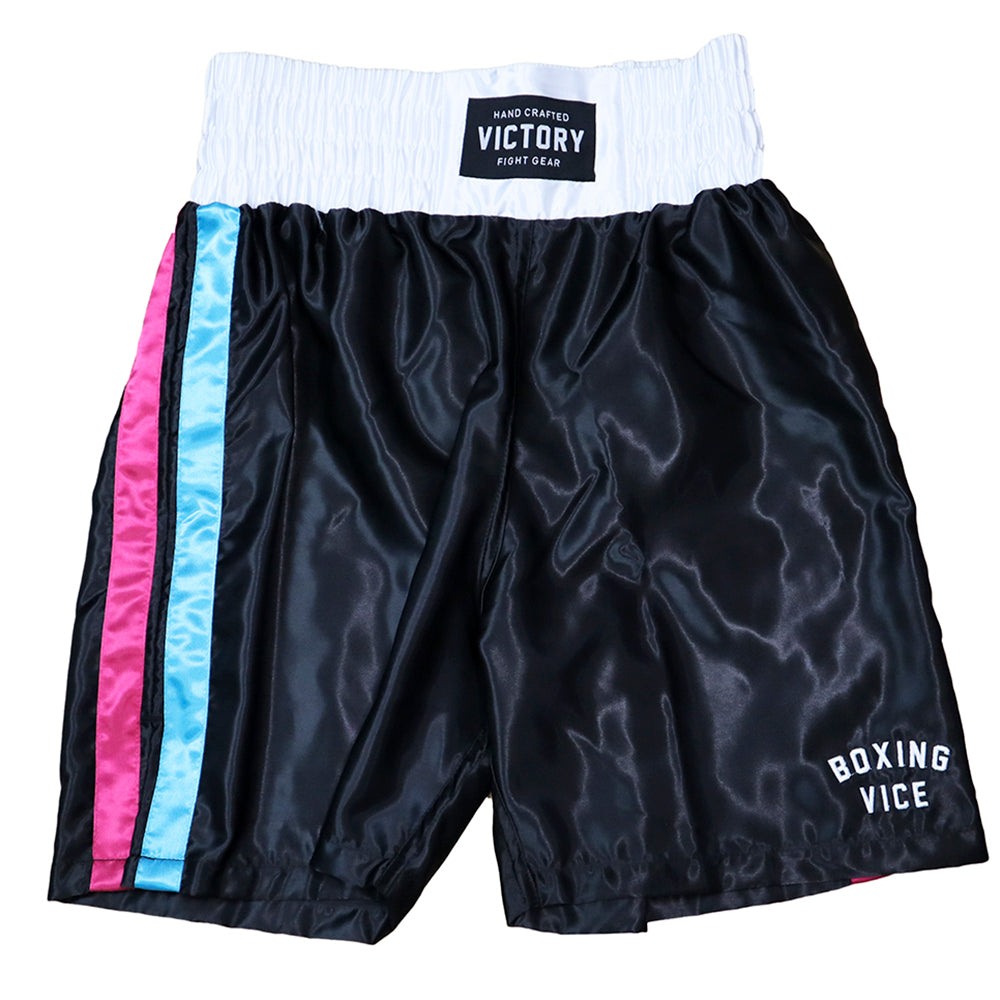 VICTORY BOXING SHORTS MIAMI VICE SERIES BLACK – MSM FIGHT SHOP