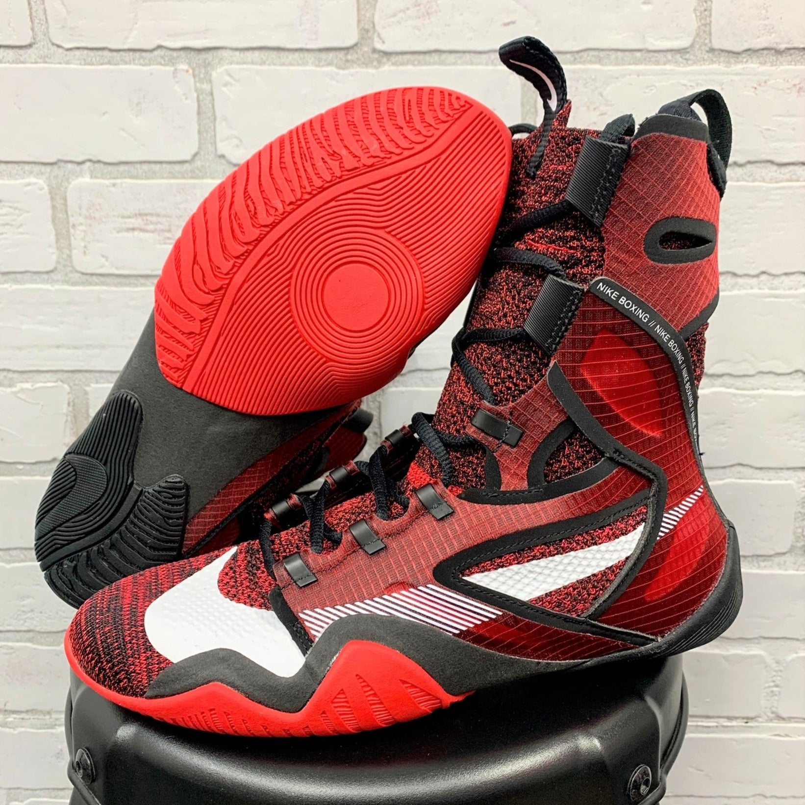 Nike red boxing boots best sale