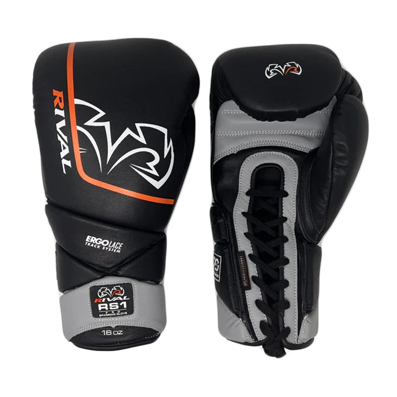 RIVAL GLOVES RS1 V2 BOXING LIMITED EDITION LACE BLACK/GREY