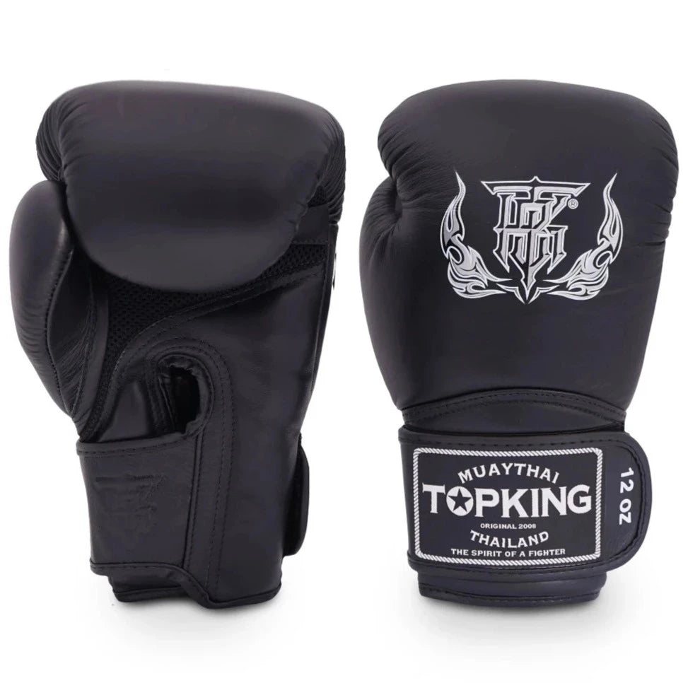 TOP KING GLOVES SUPER AIR HOOK AND LOOP BLACK