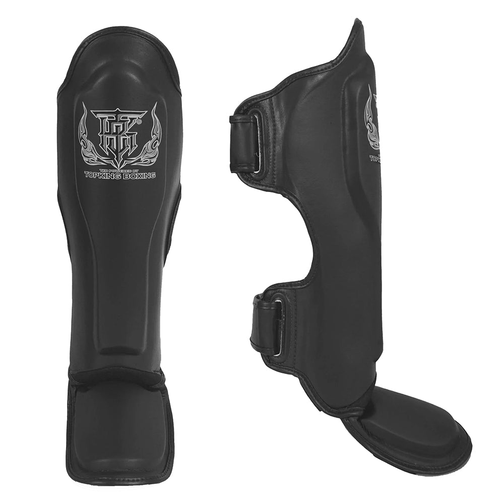 TOP KING SHINGUARDS LEATHER CLASSIC BLACK