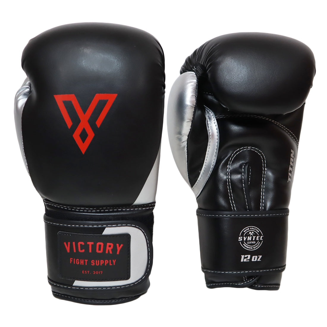 VICTORY GLOVES TITAN V2 SYNTEC BLACK/SILVER