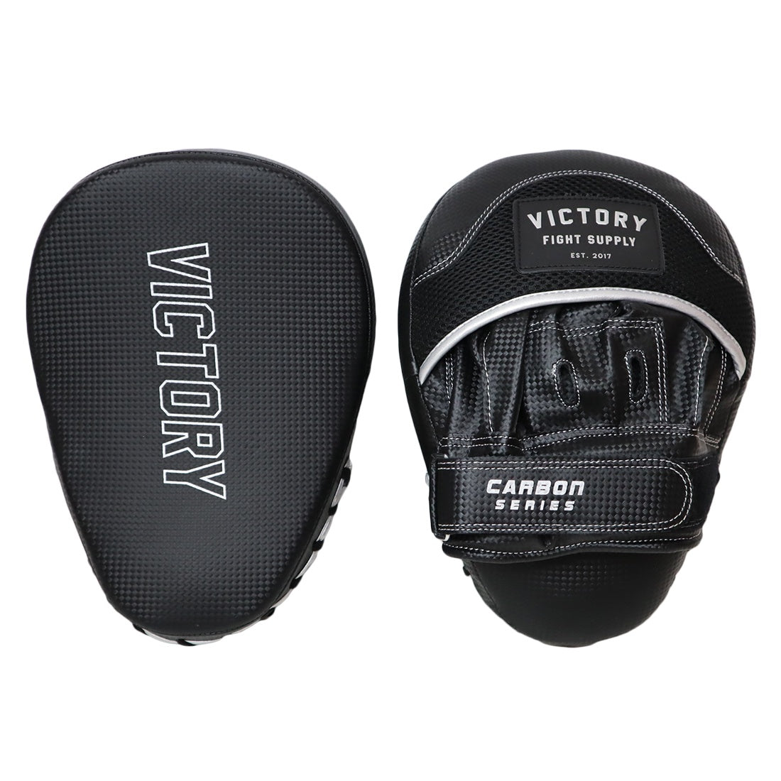 VICTORY FOCUS MITTS CURVED CARBON BLACK / SILVER